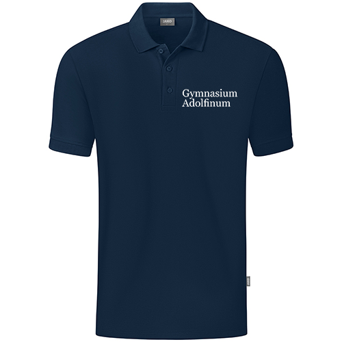 Adolfinum Polo blau mit Schriftzug