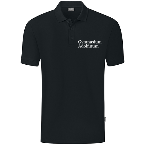 Adolfinum Polo schwarz mit Schriftzug